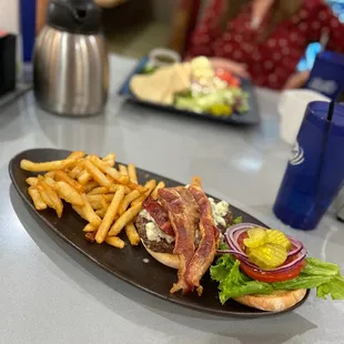 Bacon Cheese Burger + Fries