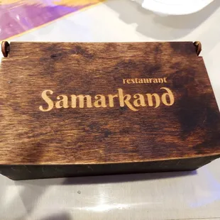 Your recipt is brought in one of these