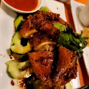 Fried Hainan chicken