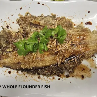 Crispy Flounder Fish with Supreme Soy Sauce