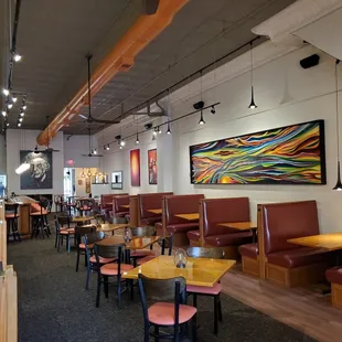 the interior of a restaurant