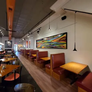 the interior of a restaurant