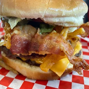 #11. 1/2 lb. Avocado Bacon Double Cheeseburger Combo Meal