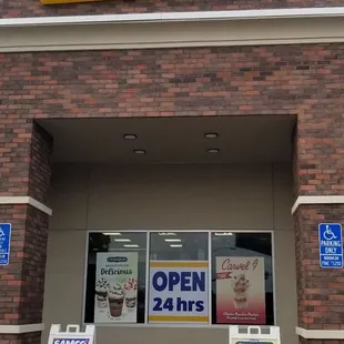 the front of the store
