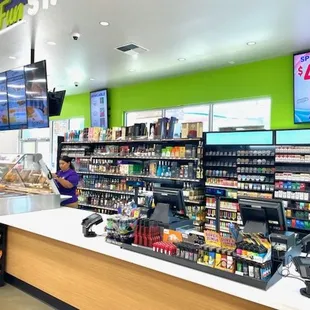 the food section of the store
