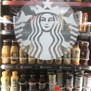 a display of drinks