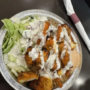 Chicken tikka entree - it was spicy