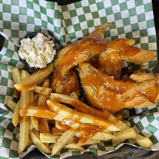 3 piece wing meal with mild sauce