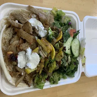 Combination Plate chicken gyro