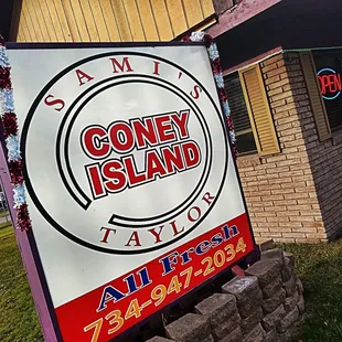 sign for coney island