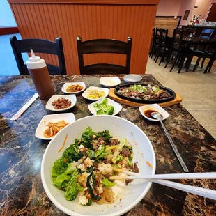 Kimbop and Bulgogi