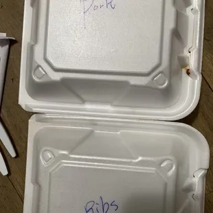 They labeled our takeout order (: