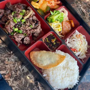 Beef bulgogi lunch
