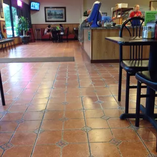 Main area in front of entrance.