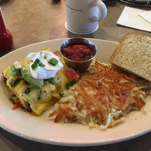 1/2 California Omelette - they will split it upon request, no added charge