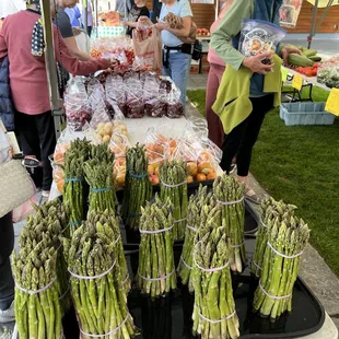 Asparagus, apricots, and Cherries!