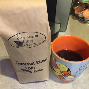 So delicious. We brew individual cups in our Keurig to cut down on waste and Keurig costs.