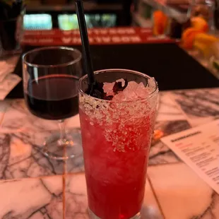 Hibiscus marg, Italian red wine