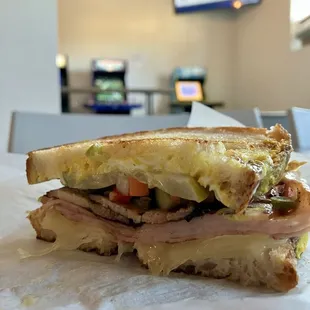 Cubano sandwich and free play arcade games!