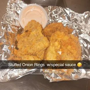 Stuffed Onion Rings