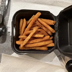 Extra crispy fries by request - perfect!