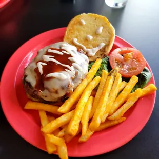 Prominete burger with a smile