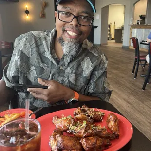 Smoked chicken wings