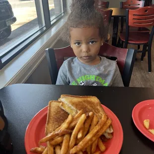 Grilled cheese and fries