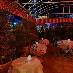 Outside patio seating