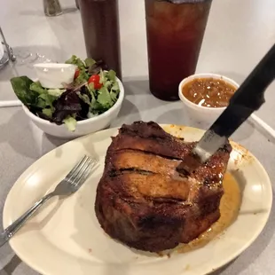 Friday's smoked  pork chop!