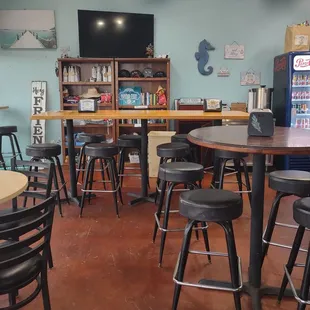 Partial view of the dining area