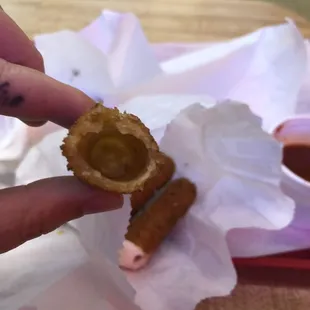 Mozzarellaless mozzarella stick