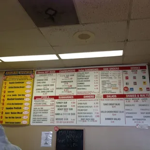 Menu board