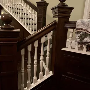 a staircase in a home