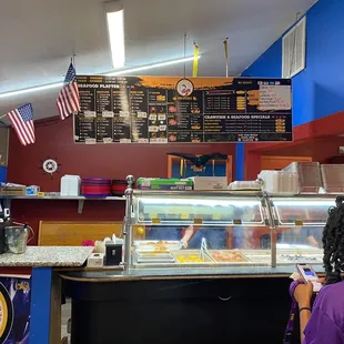 customers at the counter