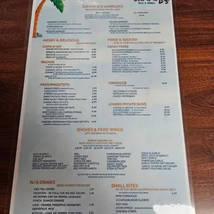 Menu 1st page