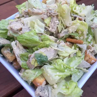 Amazing, chicken Caesar-loaded w chicken!