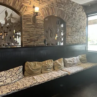 Seating by the host booth