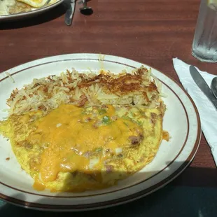 Denver Omelette with hash browns