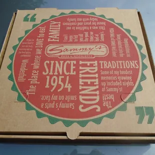 Extra pizza to take home.