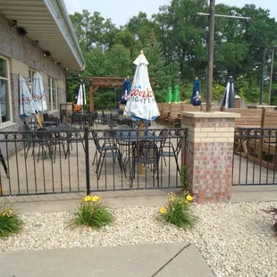 Outdoor patio - on the right (south) side.