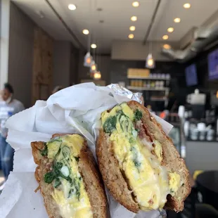 bacon Egg and Cheese 6" Wheat Hoagie