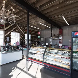 the interior of the store