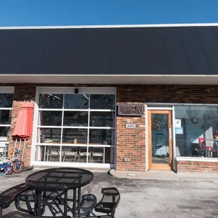 the outside of the building