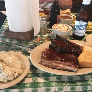 2 Meat Plate with 1 Side and a Soft Drink