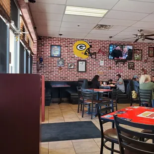 the inside of the restaurant