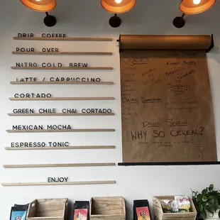 menu, sushi and sashimi