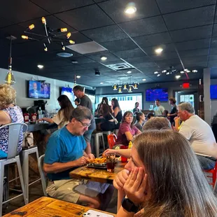 Inside the restaurant