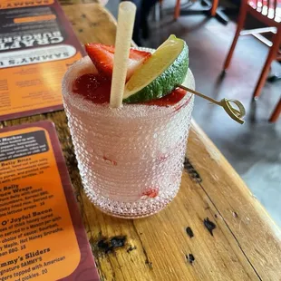 frozen strawberry margarita