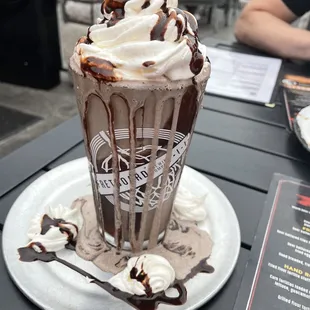 Oreo milkshake with bourbon